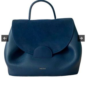 Polene - NUMBER ONE - TRIO - Navy Blue Crossbody bag